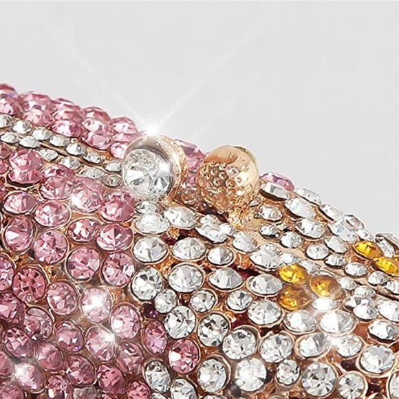 Sparkling Bling Swarovski Crystal Rhinestone Ice Cream Bag Popsicle Clut… - Picture 11 of 17